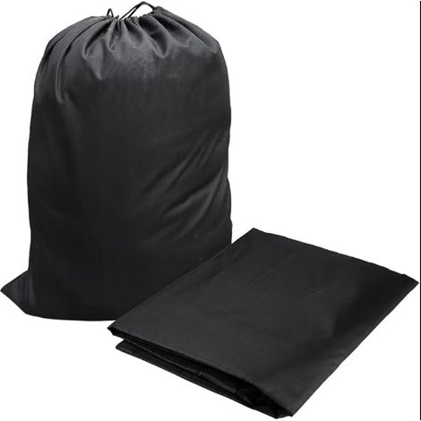 60 x 90 cm Sac à Linge Voyage, Sacs de Linge Tissu Oxford, Pliable Sac de Rangement Cordon, Noir Travel Laundry Bag Impermeable pour Voyages, Collège, Camps (1/5)
