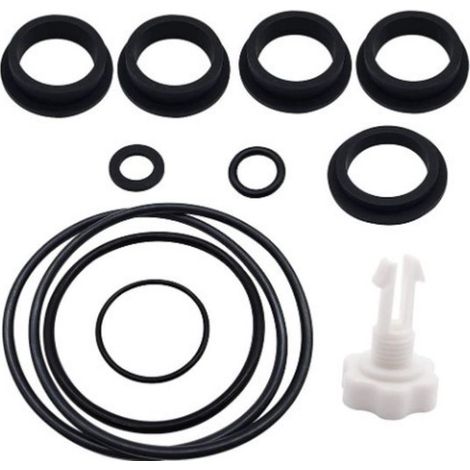 Kit de réparation de pompe à filtre - Ensemble de pièces - Entretien de piscine - Solution complète - 1 jeu - Noir (1/5)