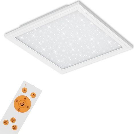 CCT LED Panel BRILONER LEUCHTEN PALLAS, 36 W, 3800 lm, IP20, blanc, plastique-métal, dimmable, avec télécommande, CCT, 59,6 x 59,6 x 6 cm (1/5)