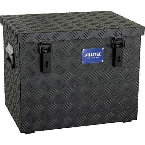 Coffre en tôle à damier Alutec EXTREME 70 41070Black aluminium (L x l x H) 552 x 375 x 420 mm