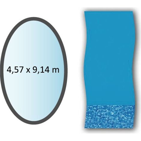 Liner remolino ovalado de 4,57x9,14 m para piscinas elevadas - li1530sb - swimline -