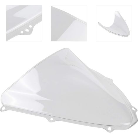Pare-brise de Moto, Pare-brise Universel de Carénage de Moto, de , Déflecteur de Vent PC adapté pour GSXR 600/750 K6 2006-2007 (Transparent) (1/4)