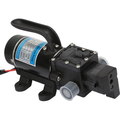 Pompe à eau électrique 120W 10L/m auto-amorçante à membrane pour nettoyeur haute pression 12V/10A (1/5)