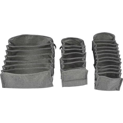 Schubladen-Organizer-Tasche, faltbare Schrank-Organizer-Tasche, Schubladenteiler, 3-teiliges Set für Kleidung, Socken, Unterwäsche (1/5)