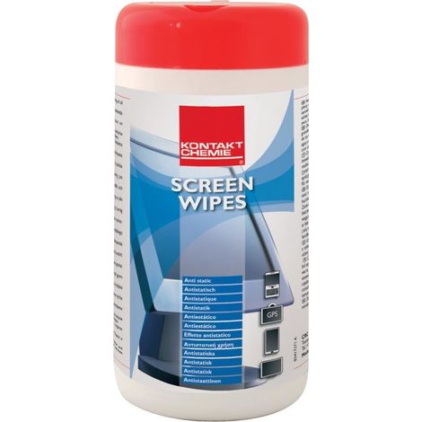 Lingettes Kontakt Chemie pour Ecrans d'ordinateur, équipement bureautique, plastique, filtres d'écran, 100 par Boîte ( Prix pour 1 ) (1/3)
