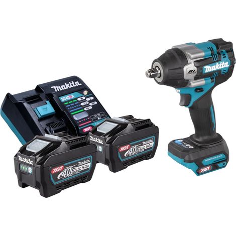 Makita TW 007 GT201 Llave de impacto sin cable 40 V máx. 760 Nm 1/2'' sin escobillas + 2x batería recargable 5,0 Ah + cargador (1/5)