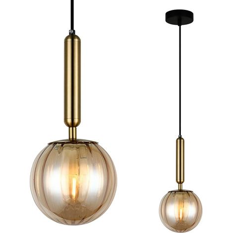 Italux Ravena Moderne 1-flammige, schmale Pendel-Deckenleuchte, E27 LED (1/4)