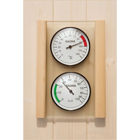Weka Sauna Hygrometer & Thermometer Set Tragbare Wetterstation