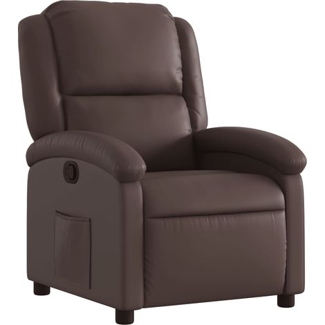 Maison Exclusive - Relaxsessel Braun Kunstleder (1/5)