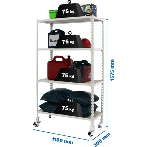 Simonrack Maderclick Mobile Superplus 4/300 Metallregal