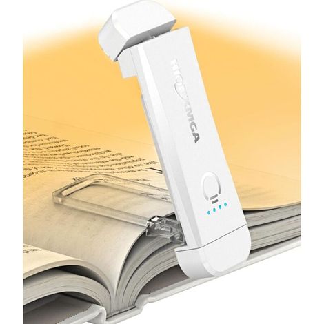 Rechargeable Reading Lamp, Bedtime Reading Light, 3 Warm Colors and Dimming, Compact and Durable, Gift for Children's Readers, White (1/5)