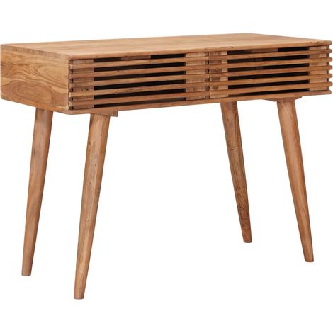 vidaXL Handmade Desk Teak Brown Solid Acacia Wood 100 x 48 x 76 cm (1/4)