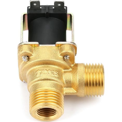 Électrovanne eau 24V DC normalement fermée 2/2, raccord G1/2 pour régulation de débit (1/5)