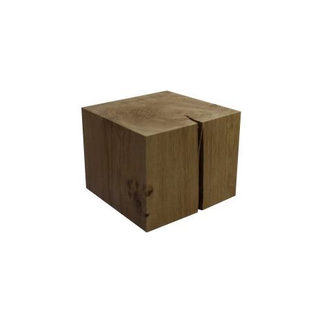 Carré chêne massif de 19 x 19 x 15 cm