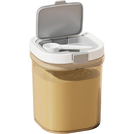 Distributeur de lait en poudre, récipient de stockage 800/1300 ml bébé, bocal hermétique, gobelet snack, conteneur alimentaire (1/5)