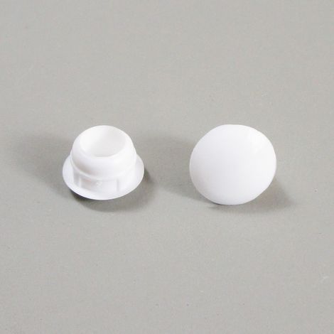 Bouchon obturateur plastique 10 mm – Coloris blanc – Pour matériaux pleins – Installation facile dans trous et alésages – Ajile