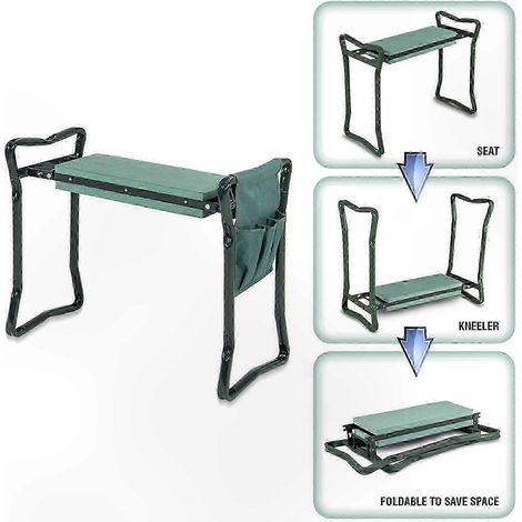 Tapis de jardinage avec rangement pour outils, pour une organisation et un confort optimaux. Deux couleurs, grand format. (1/5)
