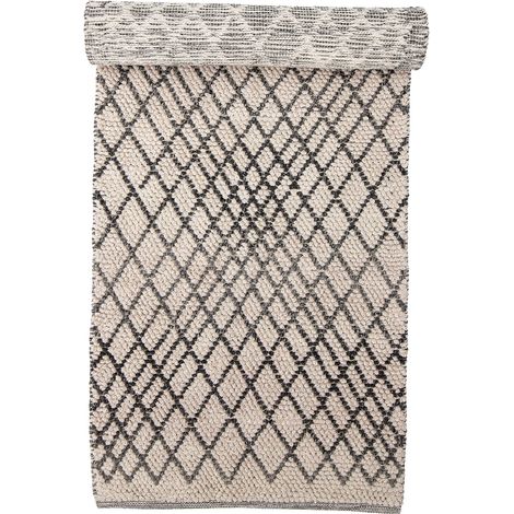 Bloomingville - Kaya Rug - Grey - Wool