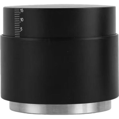 Distributeur de café 3 en 1 et tamper, outil de distribution d'expresso réglable, convient pour les papiers filtrants portables de 51 mm, base filetée noire (1/4)