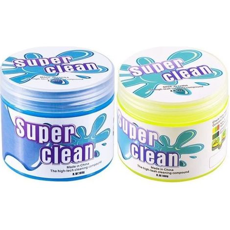 2 Lot Gel Nettoyant Voiture Slime Nettoyage pour Clavier Nettoyeur Intérieur Voiture Nettoyer Poussière Pour Voiture, Ordinateur (1/4)