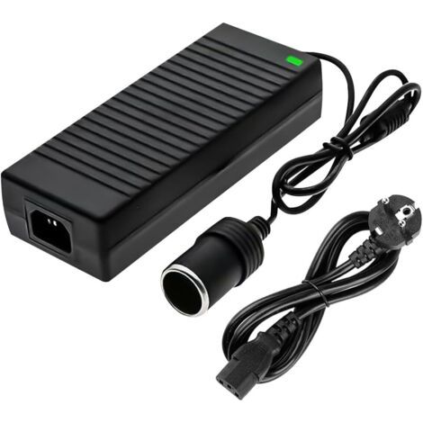 AC à DC Adaptateur Converter, Adaptateur Secteur pour Voiture, Convertisseur de Tension 220V à 12V, pour Voiture, Réfrigérateur, Aspirateur (1/5)