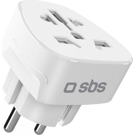 Shucko EU Universal-Reiseadapter – Weiß (1/2)