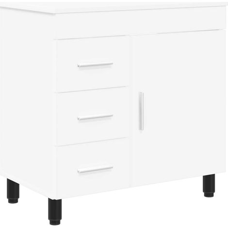 Unidad de tocador de baño Blanco 60 x 35 x 60 cm vidaXL