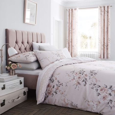 Housse de Couette + taie d'oreiller, Coton, Rose 200 x 200 + 80 x 80 (2), 3 (1/5)