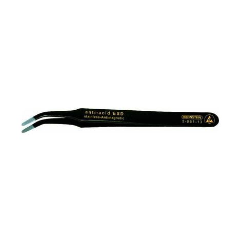 BERNSTEIN Tools for Electronics 5-061-13 Pinzetta SMD 2ab SA Piatte-larghe, piegate 115 mm