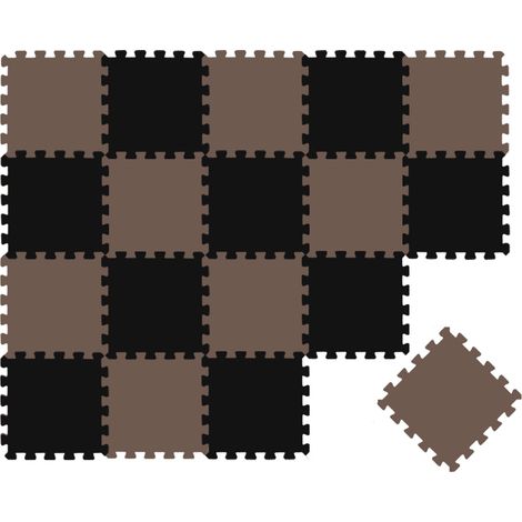 18 Teile Baby Kinder Puzzlematte ab Null - 30x30 Puzzle Spielmatte Krabbelmatte