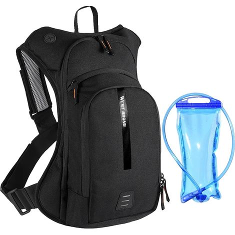 Sac à dos de cyclisme, poche à eau de 2L, design ergonomique, 10L Sac d'eau (1/2)