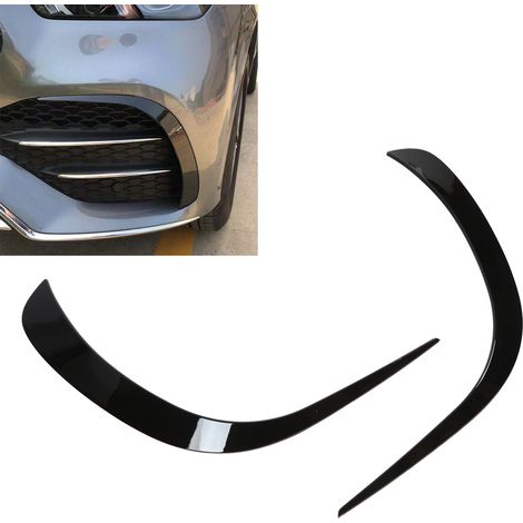 Écope d'air avant gauche droite pour Mercedes-Benz GLE 2019+, spoiler latéral noir brillant, pièce de rechange. (1/5)