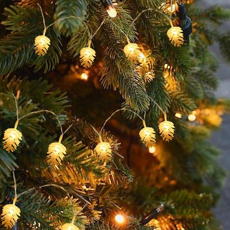 Luci a LED per alberi Luci a stringa bianche calde Bellissime perline LED calde per un'atmosfera confortevole sia all'interno che all'esterno Ideali per la decorazione (1/4)