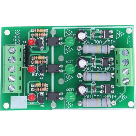Module d'isolation par optocoupleur à 3 canaux pour la détection de tension alternative de 220 V (1/5)