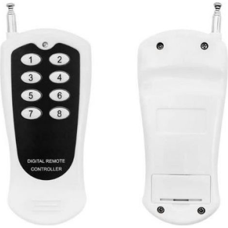 Télécommande RF - Récepteur Relais - 433 MHz - 12 Boutons - Portée 100 M En Champ Libre - Pour Porte Garage Volet Roulant Pompe Moteur - 1 Émetteur 1 Récepteur (1/4)