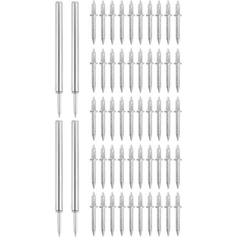 400 Pièces Clous à Double Tête, Clous Sans Couture pour Plinthes (1/5)