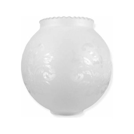 Abat-jour boule en verre mat 14 cm – Deux embouchures 4 cm – Pour lampes classiques et appliques miroir – Ltde