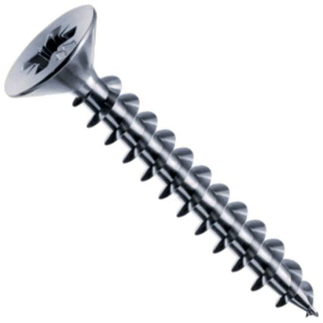 MUSTAD Panelvit Tornillo Pozidriv cabeza cilíndrica - Rosca completa - Zincado blanco - Ø2.5x10mm - Caja de 500 - PVACZP250100B8C