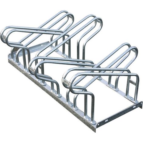 Estacionamiento Bicicleta Rack 2 Lado Galvanizado 90 Número De Detalle Dempetments 10 Para Desamparar