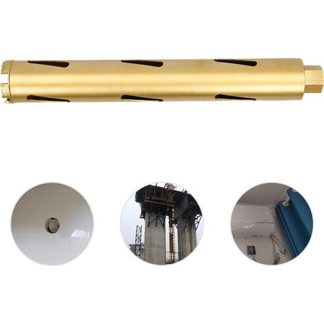 Gold-Kernbohrer Trockenbohrer 63x45 mm, professionell für Klimaanlagen- und Dunstabzugshauben-Installation, Wanddurchbruch, Autobahnbau, Brücken DE
