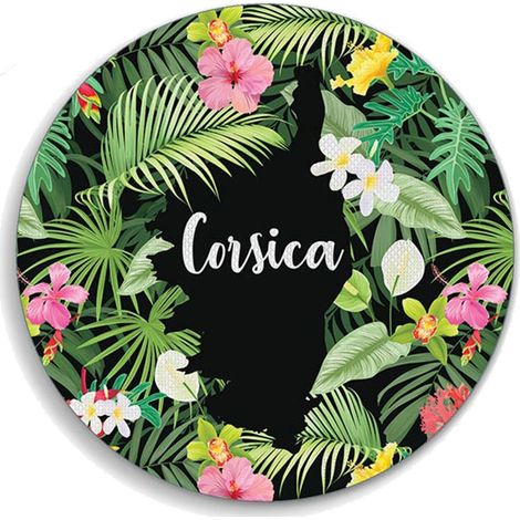Set de table rond PVC tissé CORSICA (1/2)