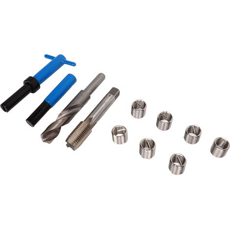 Kit de réparation de filetage en acier rapide avec boîte de rangement, outils de refiletage automobile pour la restauration des filetages usés M18x2,5 (1/5)