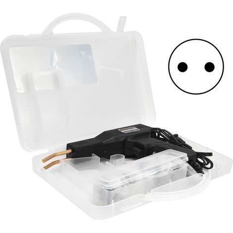 Soudeuse plastique portative PVC pour réparation pare-chocs voiture, machine à souder multifonction noir, prise UE 220V