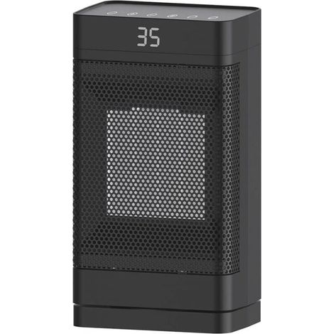 Chauffage d'appoint, radiateurs électriques portables 1500 W pour une utilisation en intérieur, minuterie 12 heures, 3 modes, chauffage de sécurité pour la maison, la chambre à coucher, le bureau (1/5)