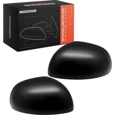 Capot de miroir, matériau plastique, installation à l'avant, couleur noire, compatible avec les véhicules Fiat (1/5)