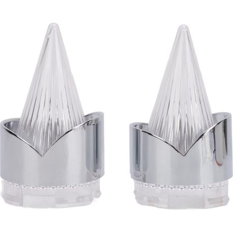 Copri indicatori di direzione cromati per modelli Fatboy Deuce (materiale ABS bianco)