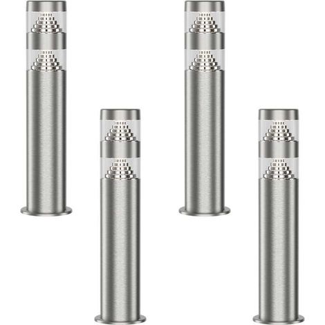 Set di 4 Terminali 9w Acciaio Inox NORA 4000k H40cm