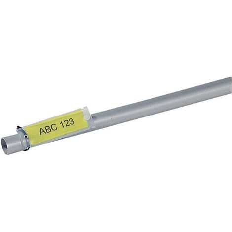 HellermannTyton 526-01714 HFX12-35P-SP-YEWH Etiquette de câble Helafix 35 x 12 mm Couleur de la surface de marquage: ja (1/2)