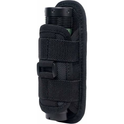 Linterna táctica con soporte giratorio de 360 ​​grados, funda para linterna, clip para cinturón, soporte portátil para linterna, accesorios de iluminación de caza, funda para linterna con soporte gira (1/5)