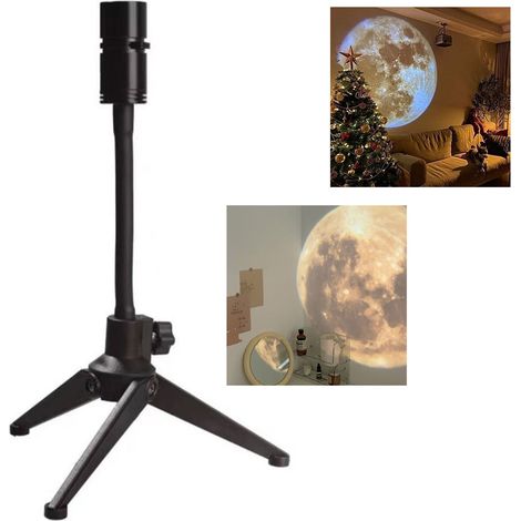 Sternenprojektionslampe, Rotationsgeschwindigkeit, einstellbare Helligkeit, romantischer Planetenprojektor, Nachtlicht, USB-Anschluss, Mondmuster (1/5)